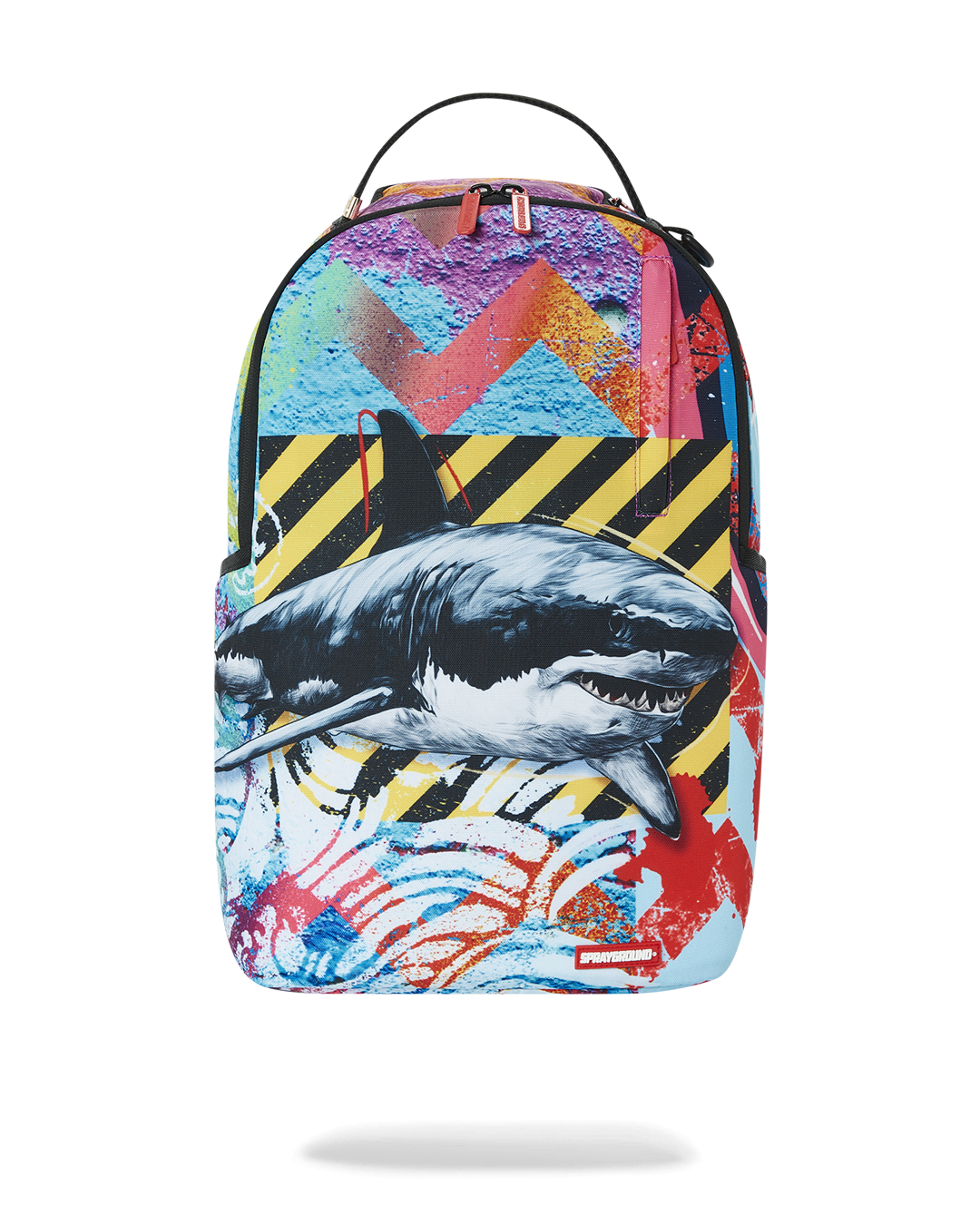 Sprayground Monogram Shark Mouth Backpack Black School Laptop Money Check  Bag