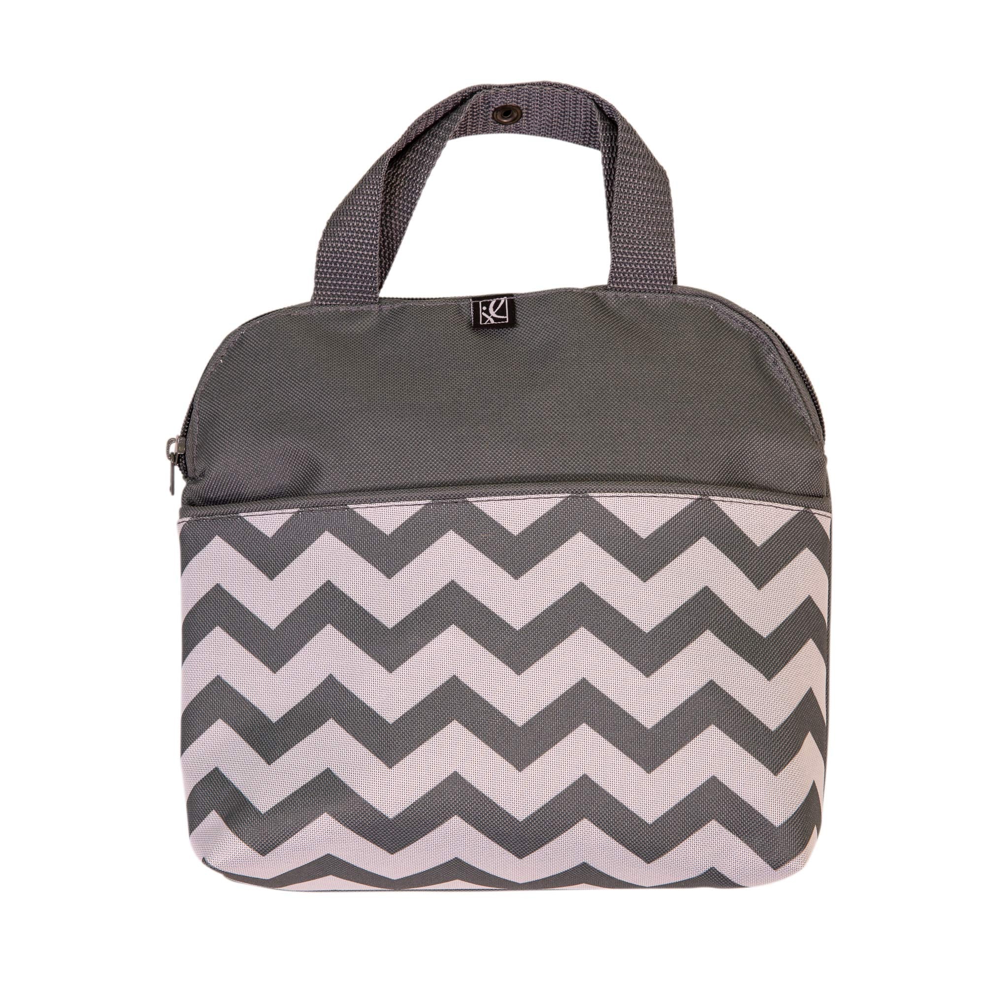 J.L. Childress 5-in-1 Diaper Bag Organizer - Grey/Chevron