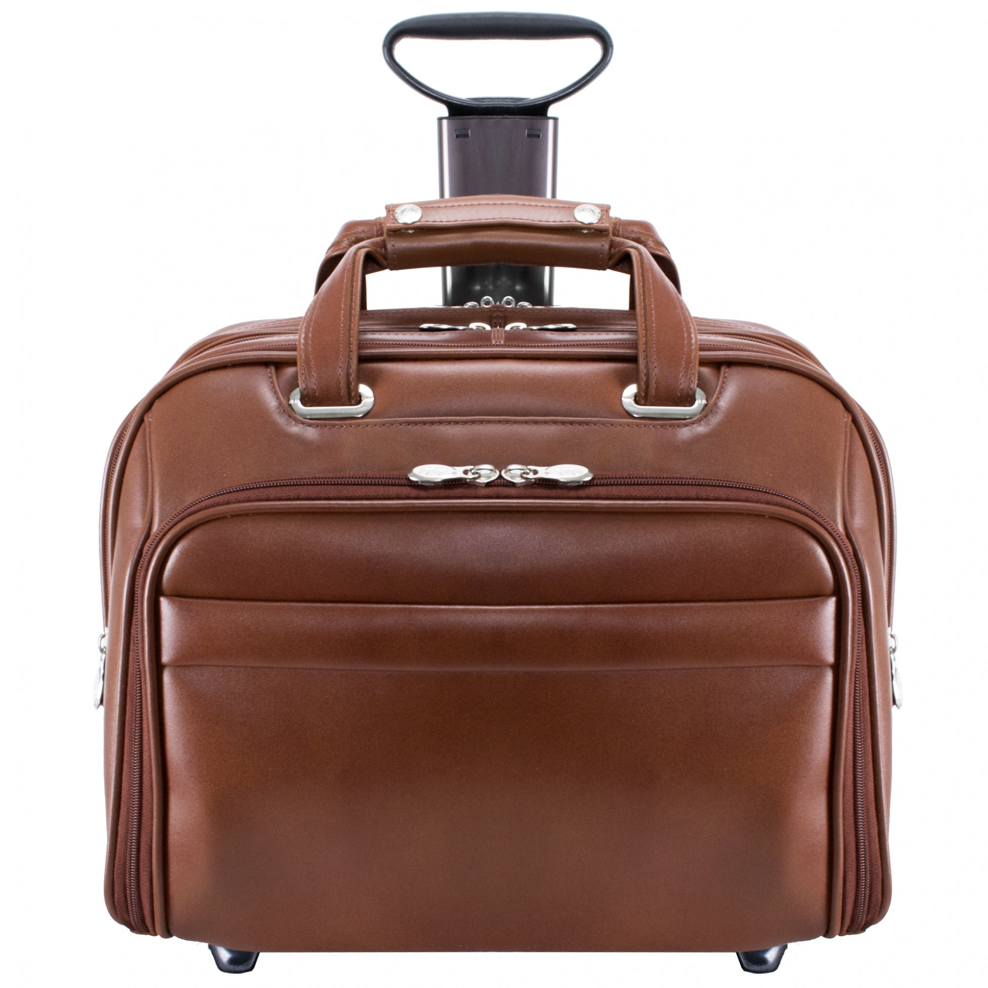 Clinton Leather Detachable Wheeled Laptop Case