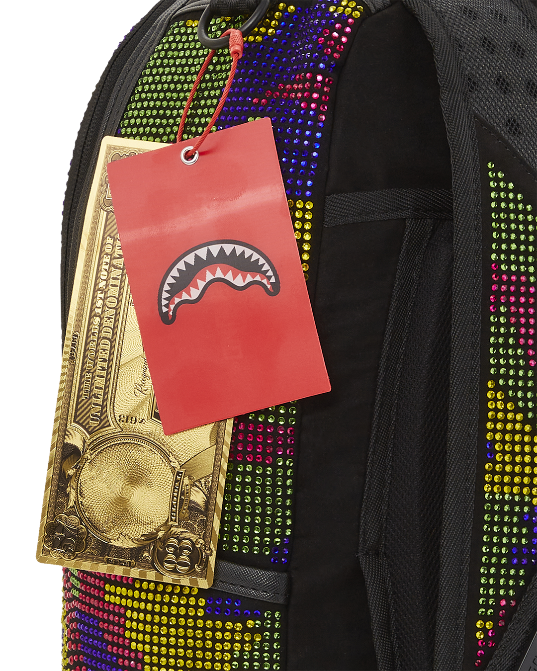 Sprayground Gold Backpack in Metallic for Men