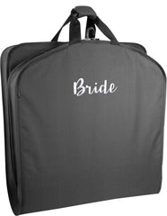 WallyBags Bride & Groom 60 Deluxe Travel Garment Bag & 40" Deluxe Travel Garment Bag (BLACK-B1G3, 60 in. and 40 in)