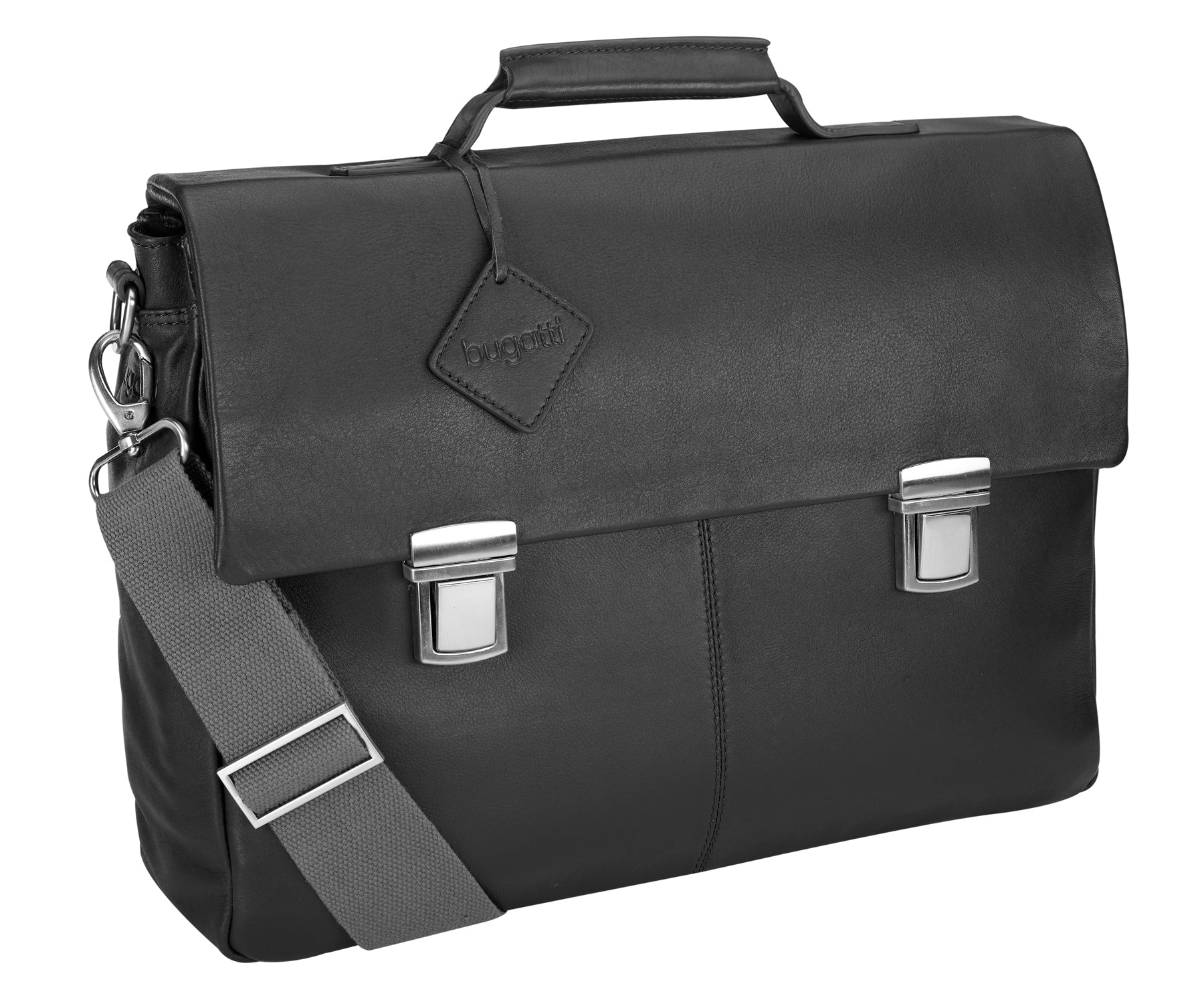 Bugatti Manhattan Leather Laptop Brief – Luggage Online