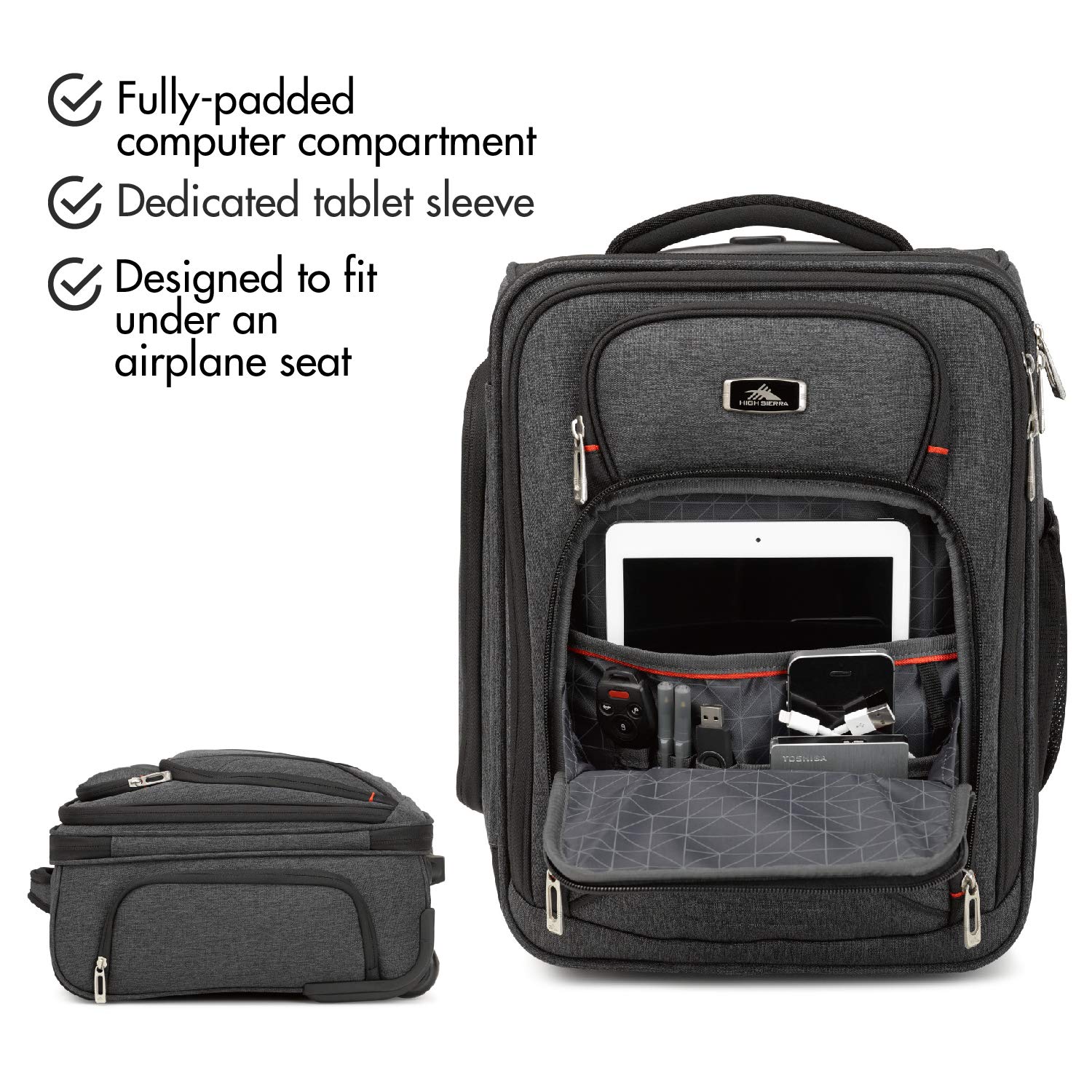 High sierra underseat outlet carry on