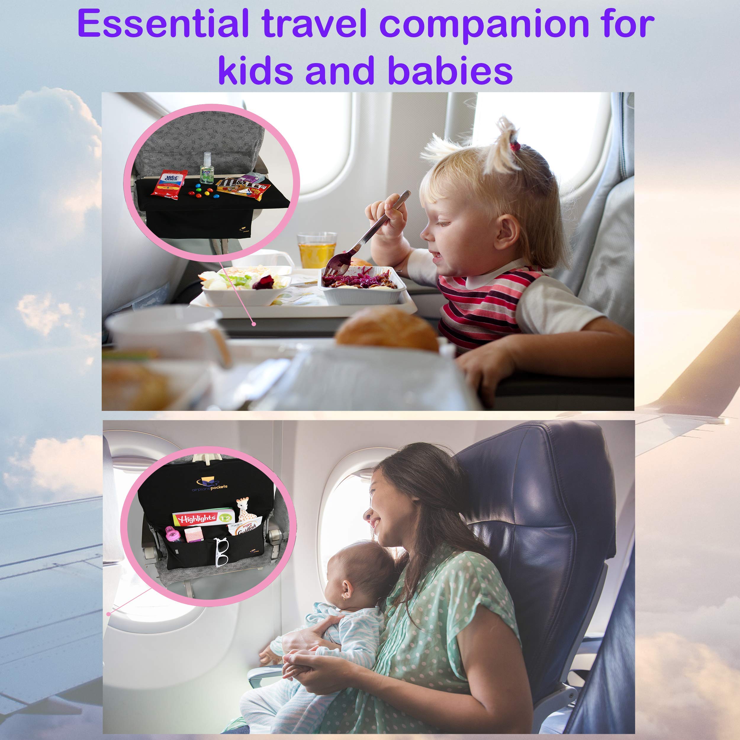Airplane Pockets Sanitary Tray + Table Cover with Pockets for Planes, –  Luggage Online