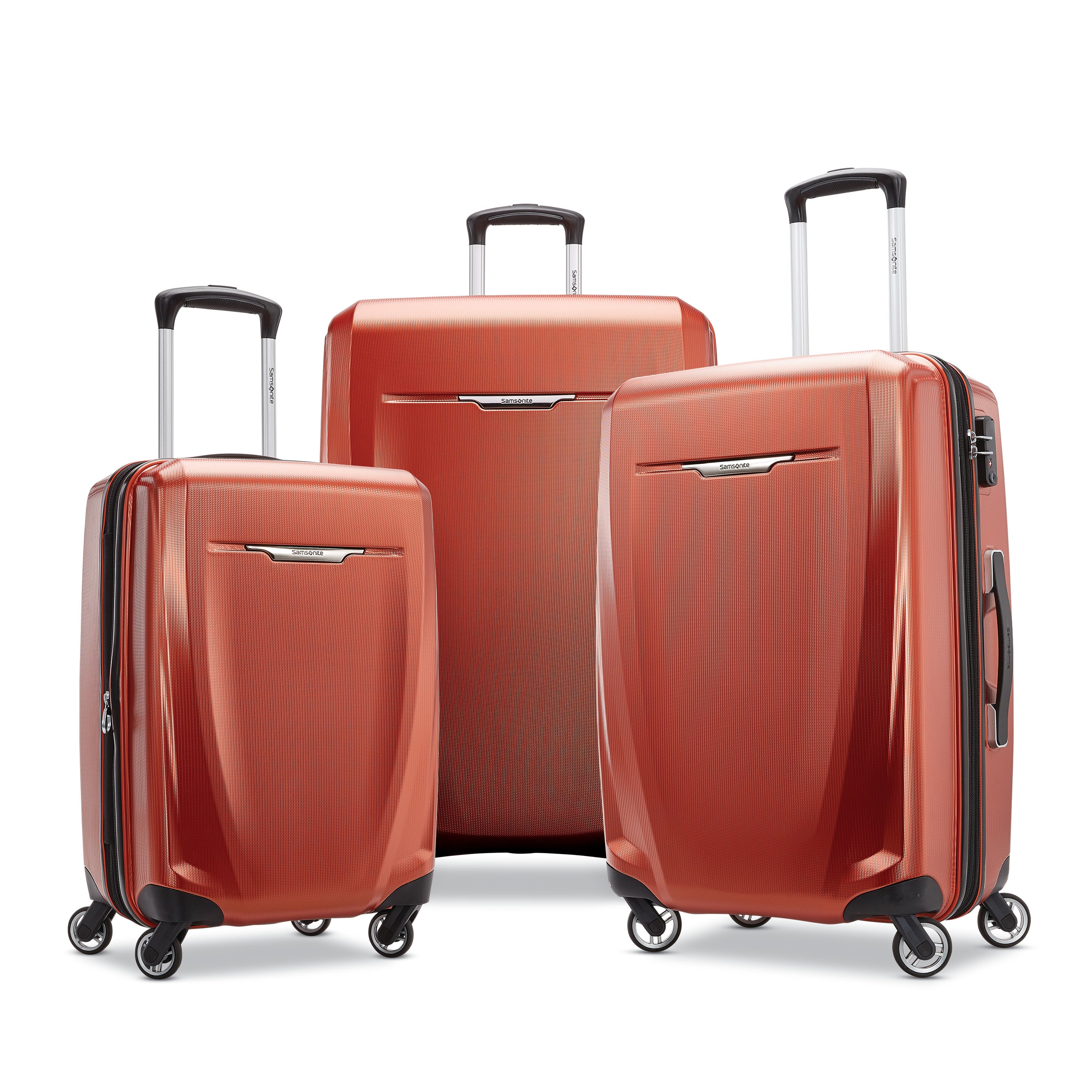 Winfield 3 dlx 3 cheap piece hardside spinner luggage set