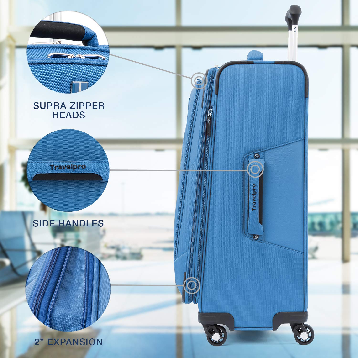 Sky cheap blue luggage