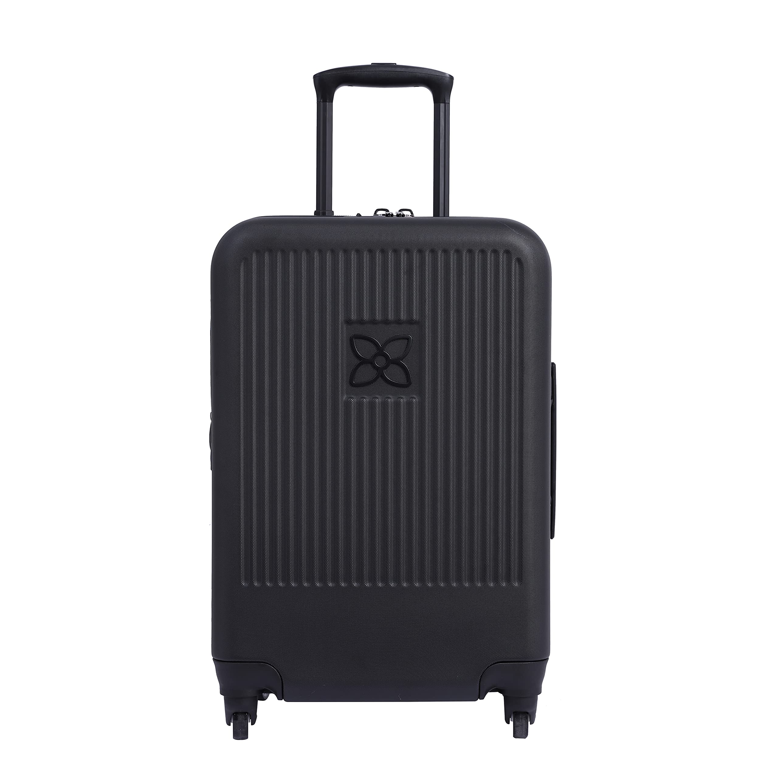 Black Terminal 1 Checked + Carry-On Spinner Luggage Set