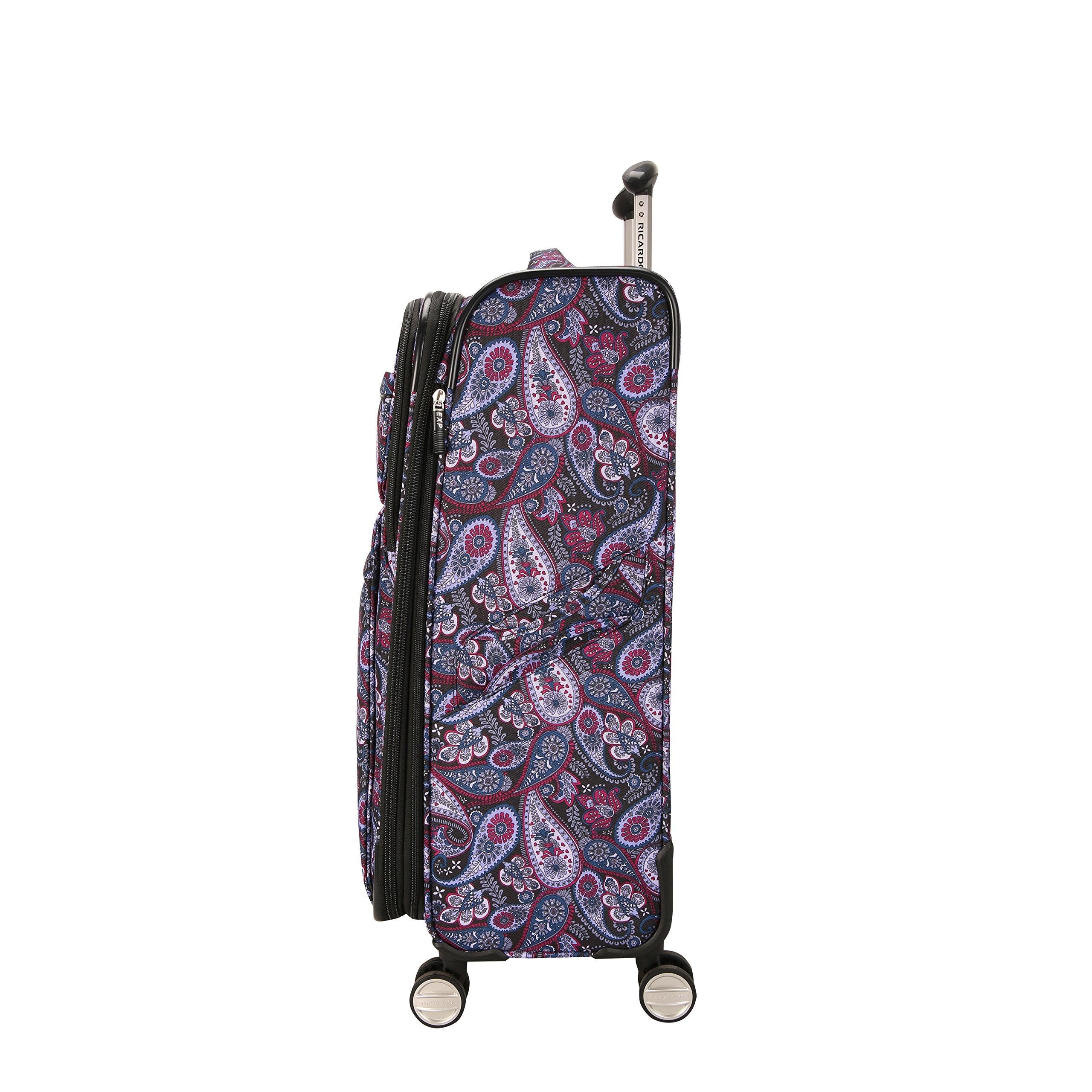 Ricardo purple paisley luggage on sale