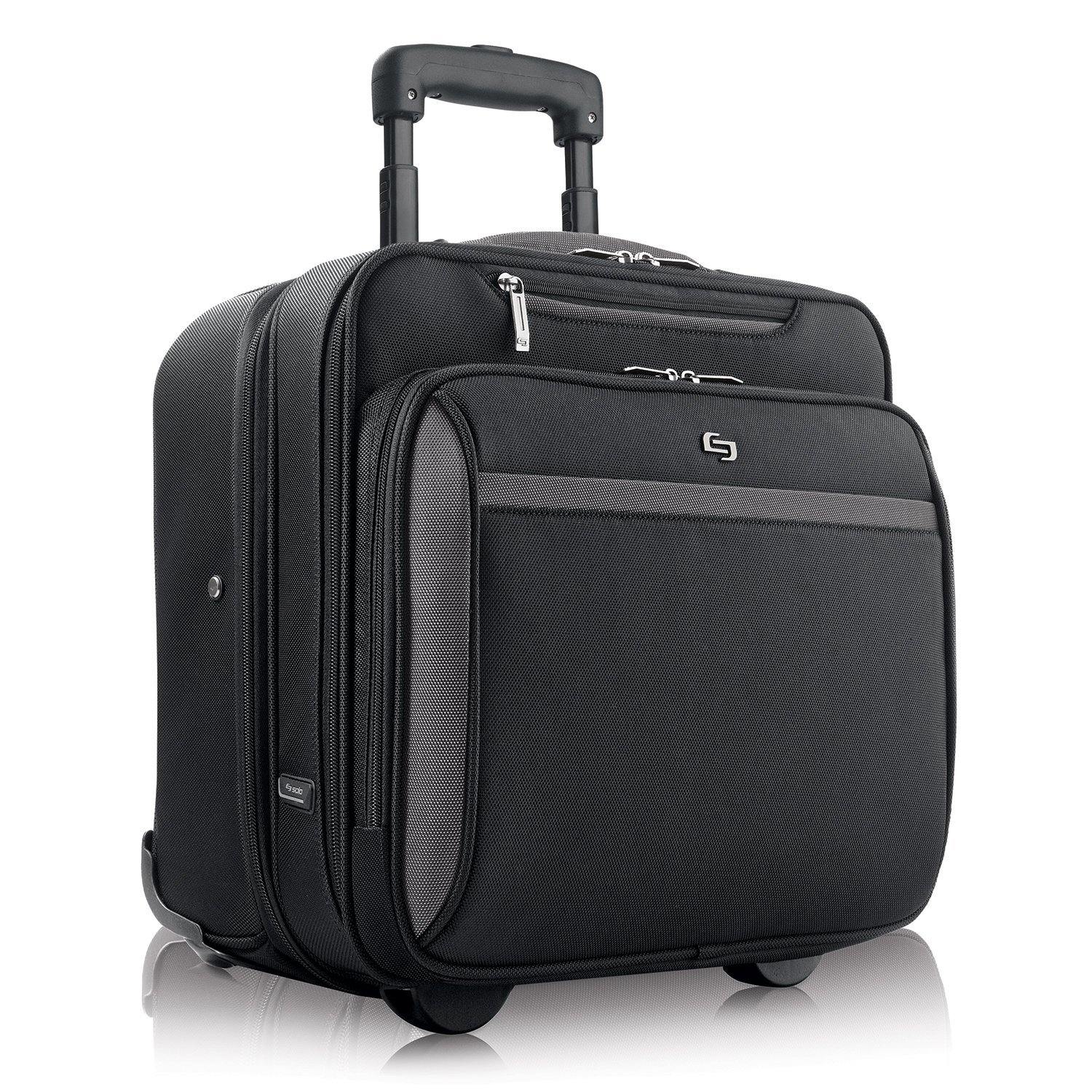 Solo CLA902-4 16 Inch CheckFast Rolling Laptop Case Classic Collection