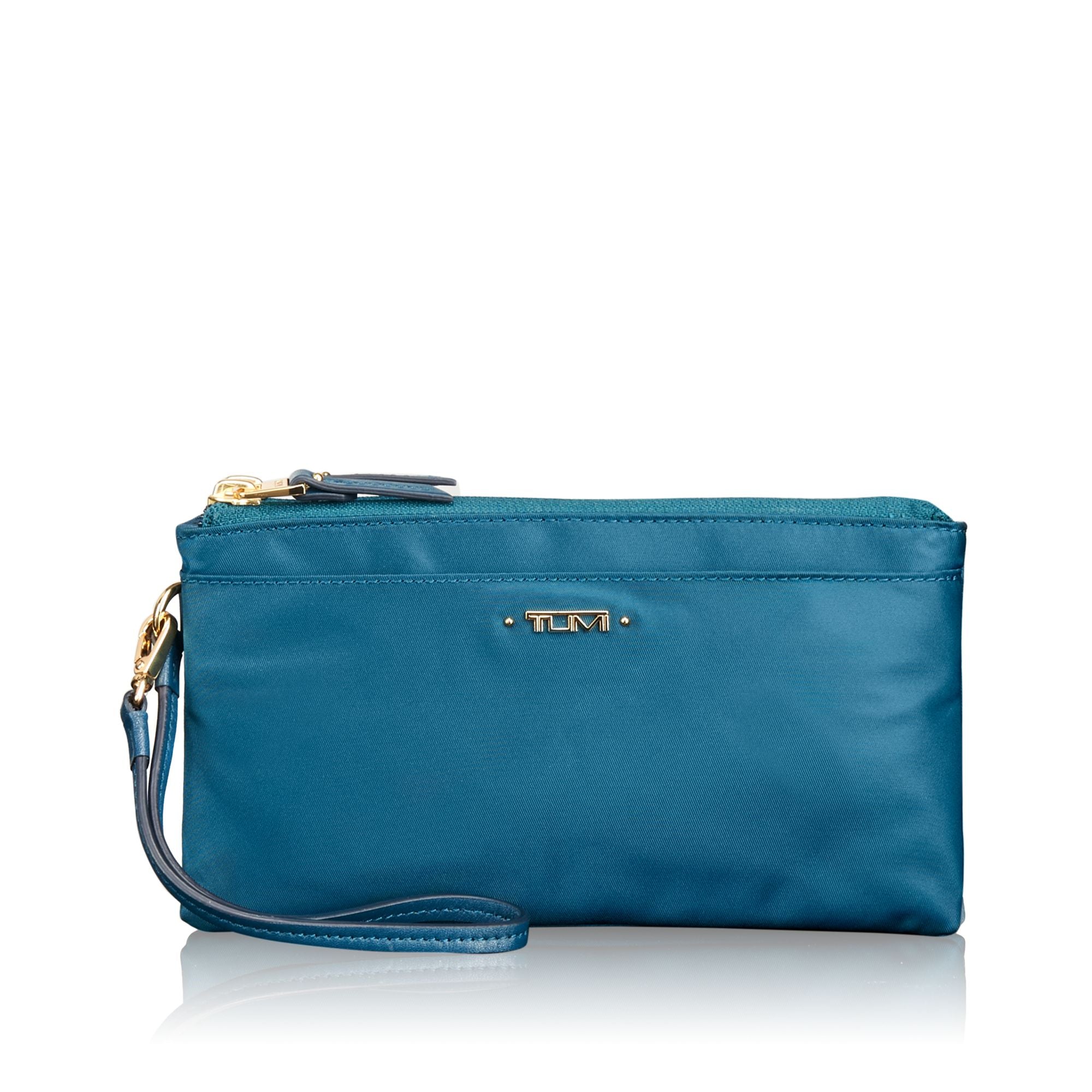 Tumi double shop zip wristlet