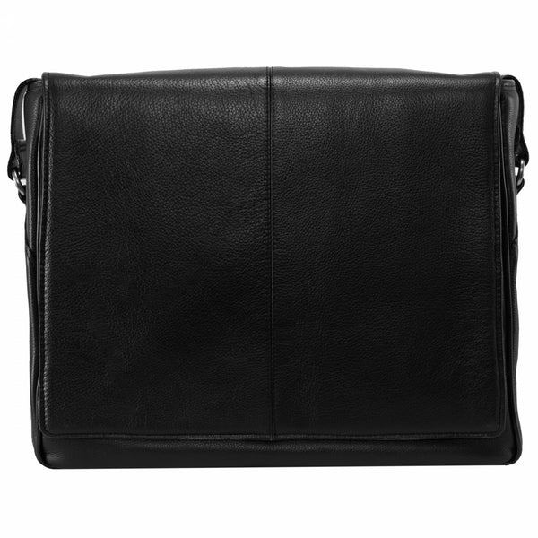 McKlein USA Pearson 17' Leather Expandable Double Compartment Laptop  Briefcase