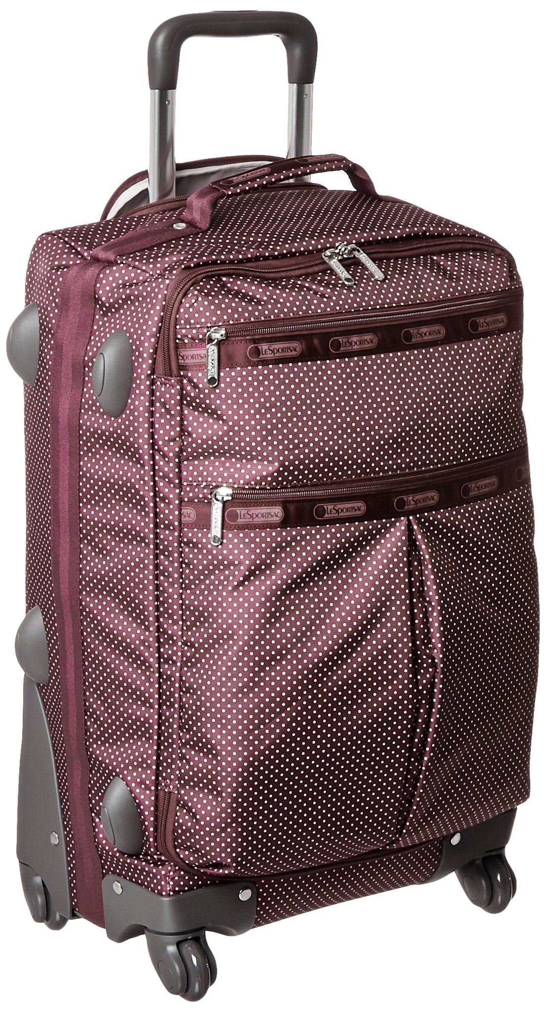 Lesportsac carry on store luggage with wheels