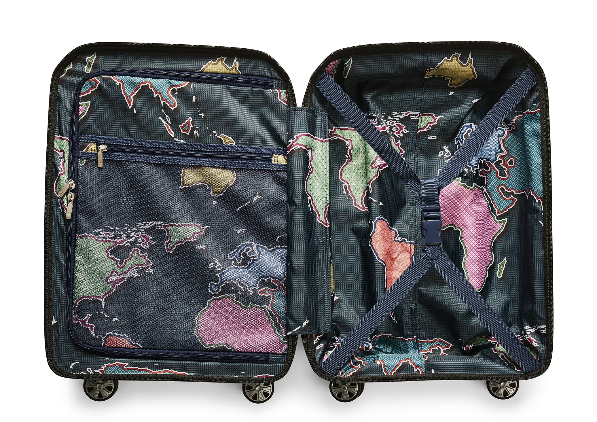 Ted baker Ted Baker Flying Colours Hardside Trolley 4 Wheel Spinner, TSA  Lock, Lightweight Suitcase, Men and Women