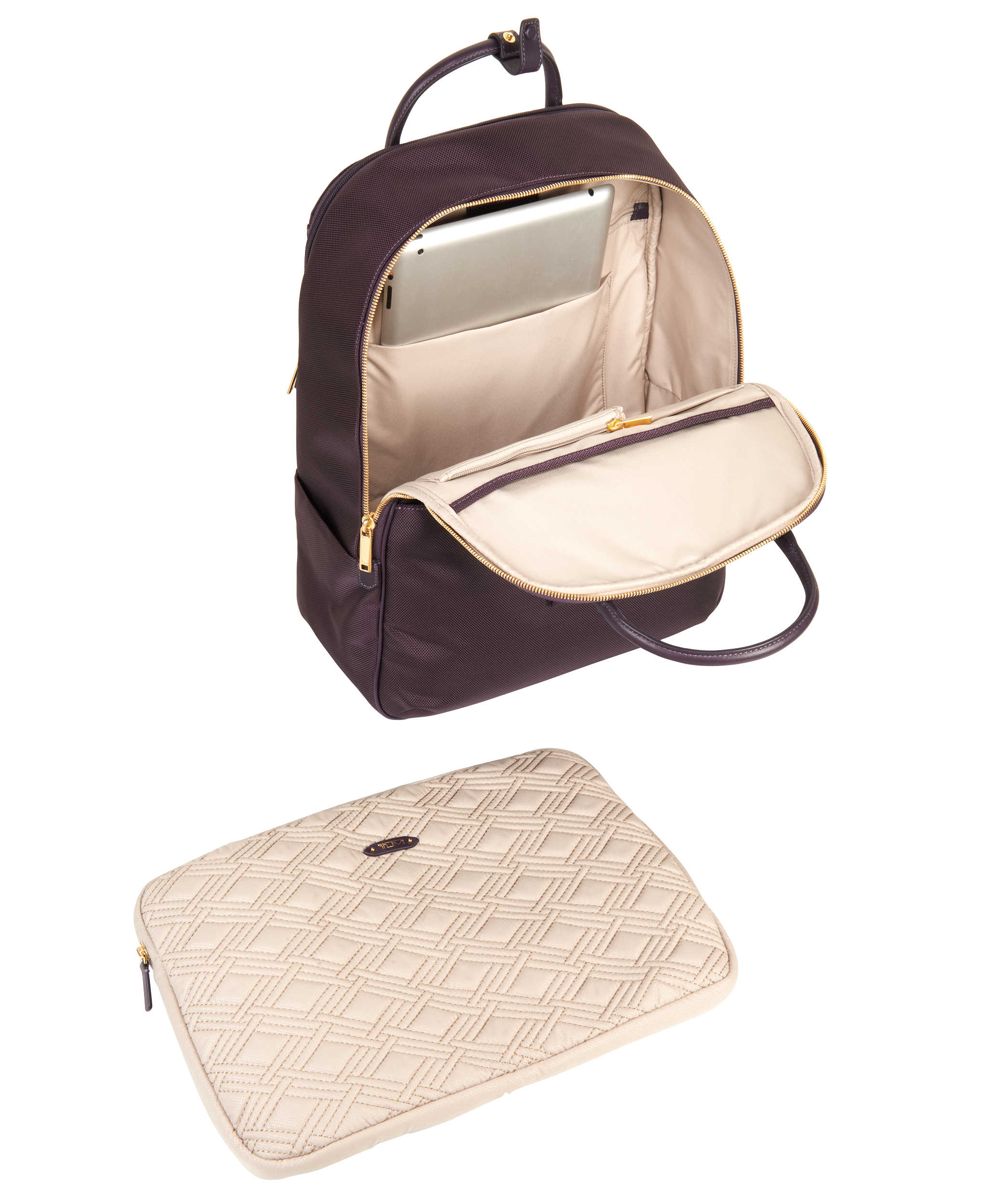 TUMI Larkin Portola Convertible Backpack Aubergine – Luggage Online
