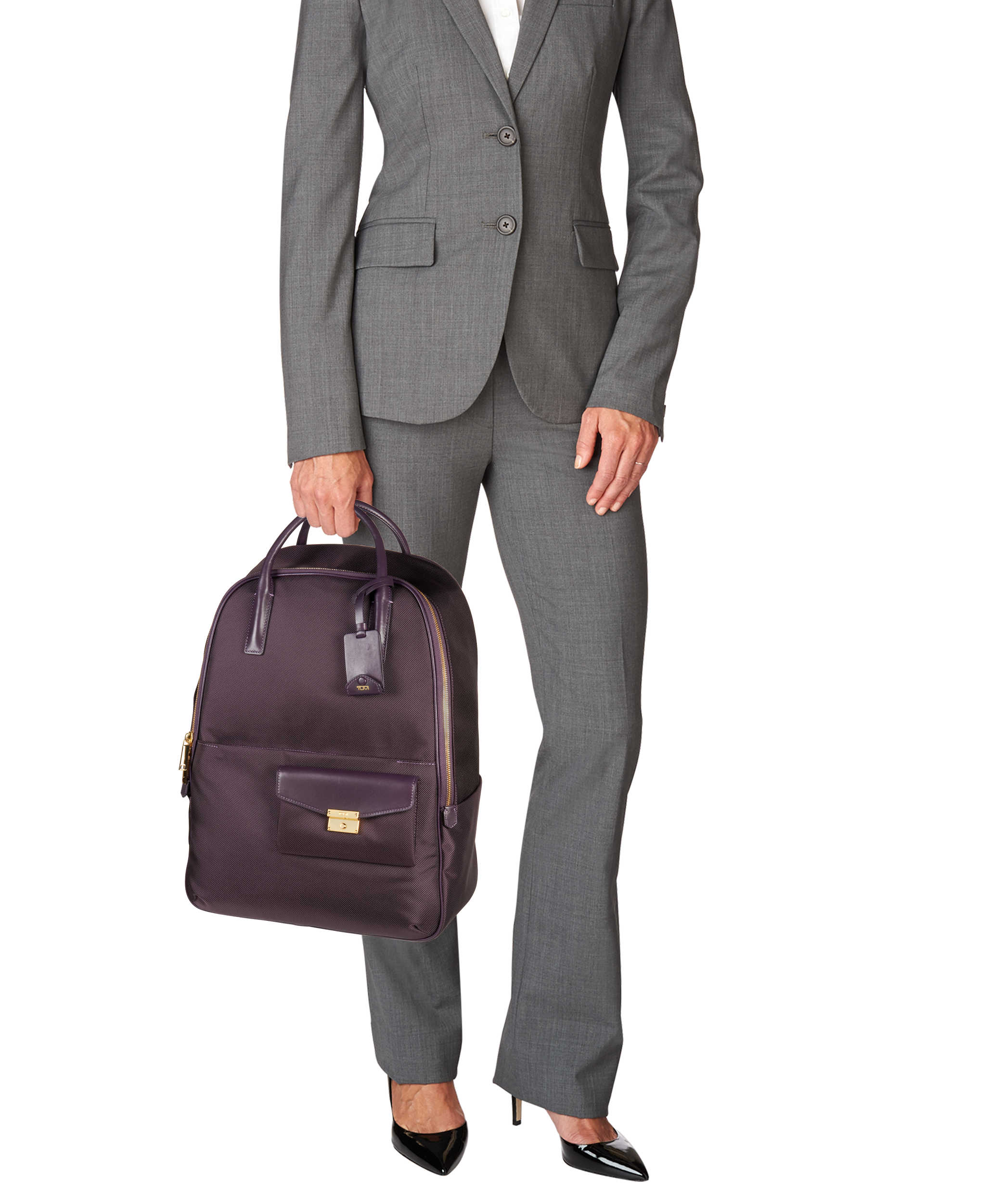 TUMI Larkin Portola Convertible Backpack Aubergine – Luggage Online