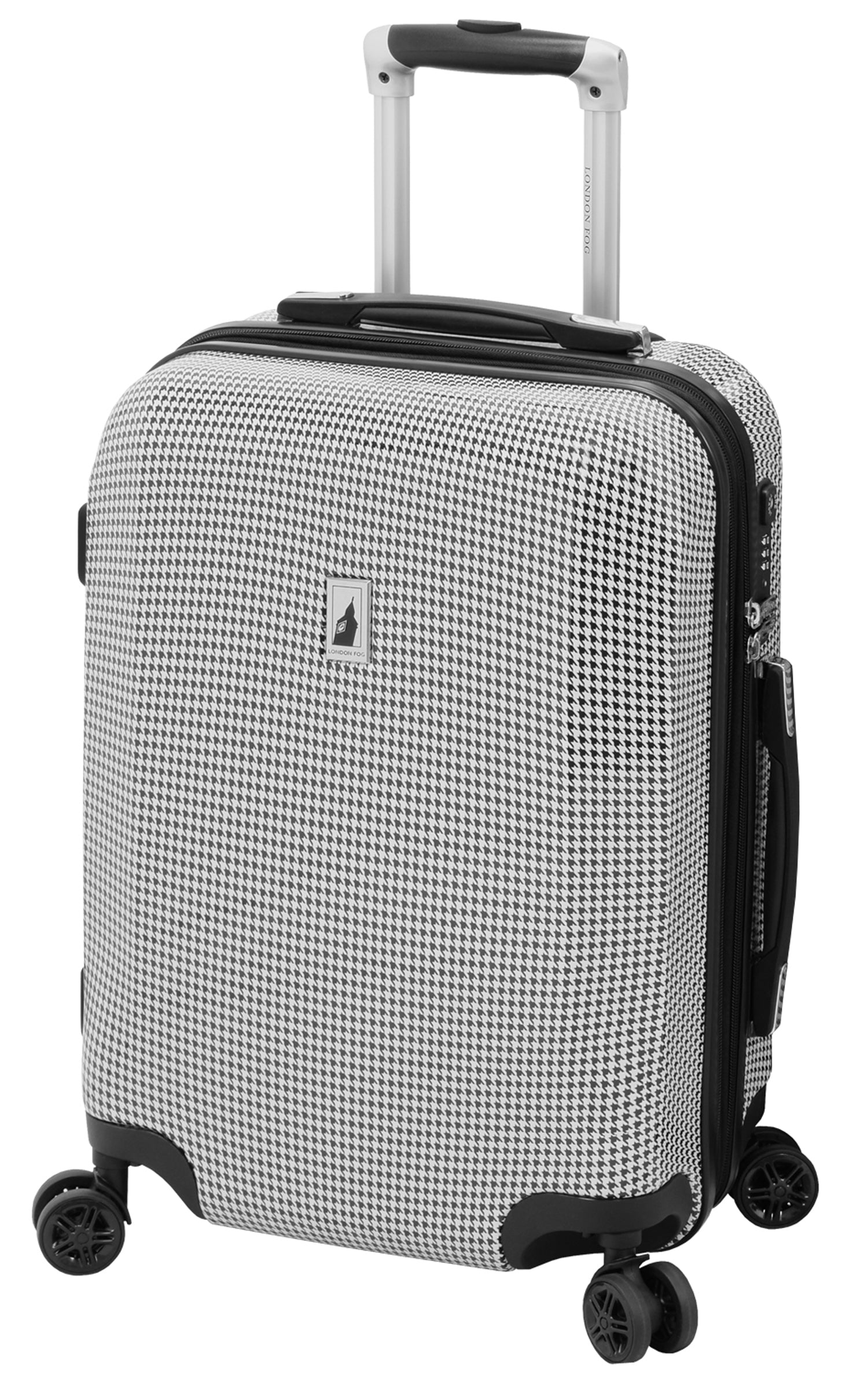 London fog cheap luggage houndstooth