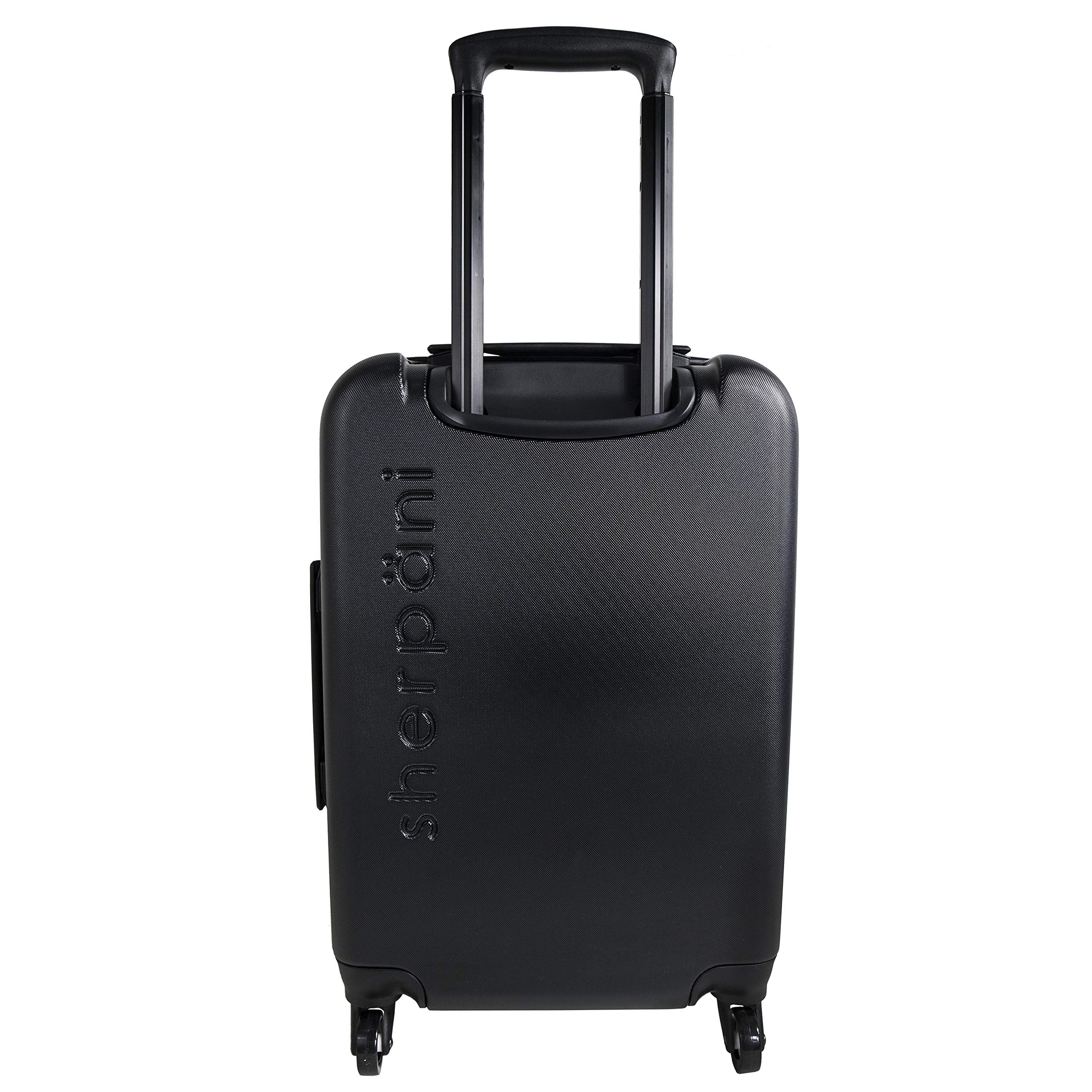 Black Terminal 1 Checked + Carry-On Spinner Luggage Set