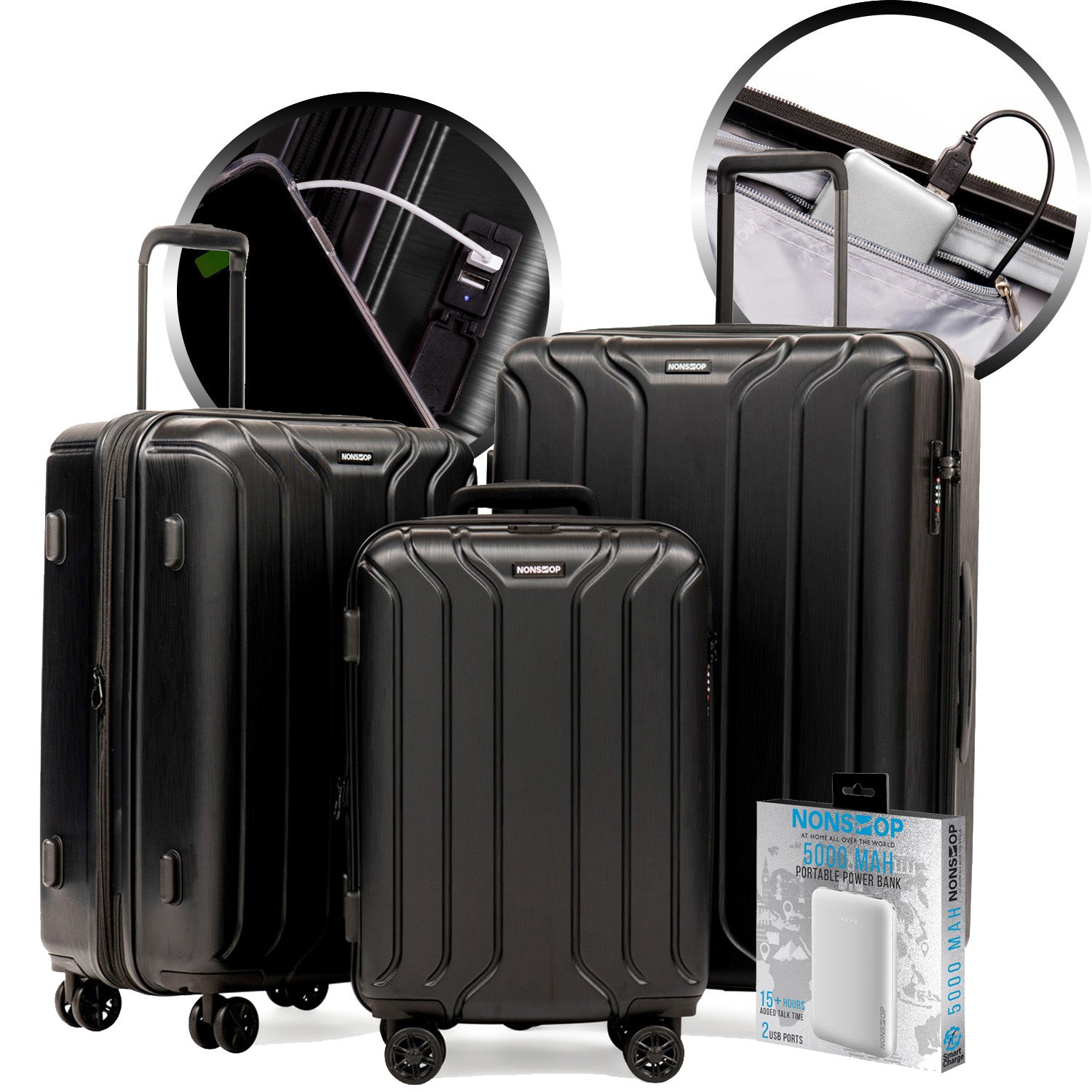 Hardcase Roller Luggage Set (28', 24' and 20')