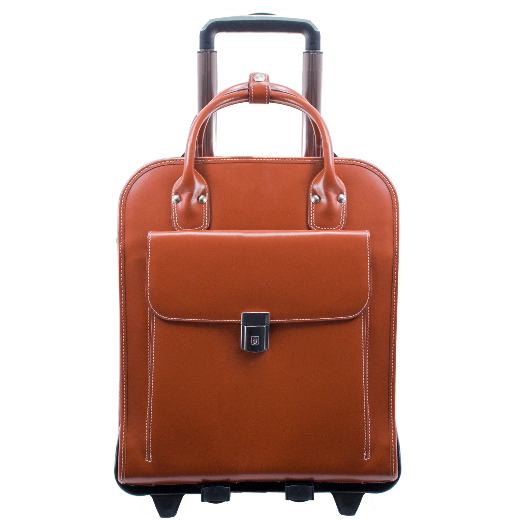 Red cheap rolling briefcase