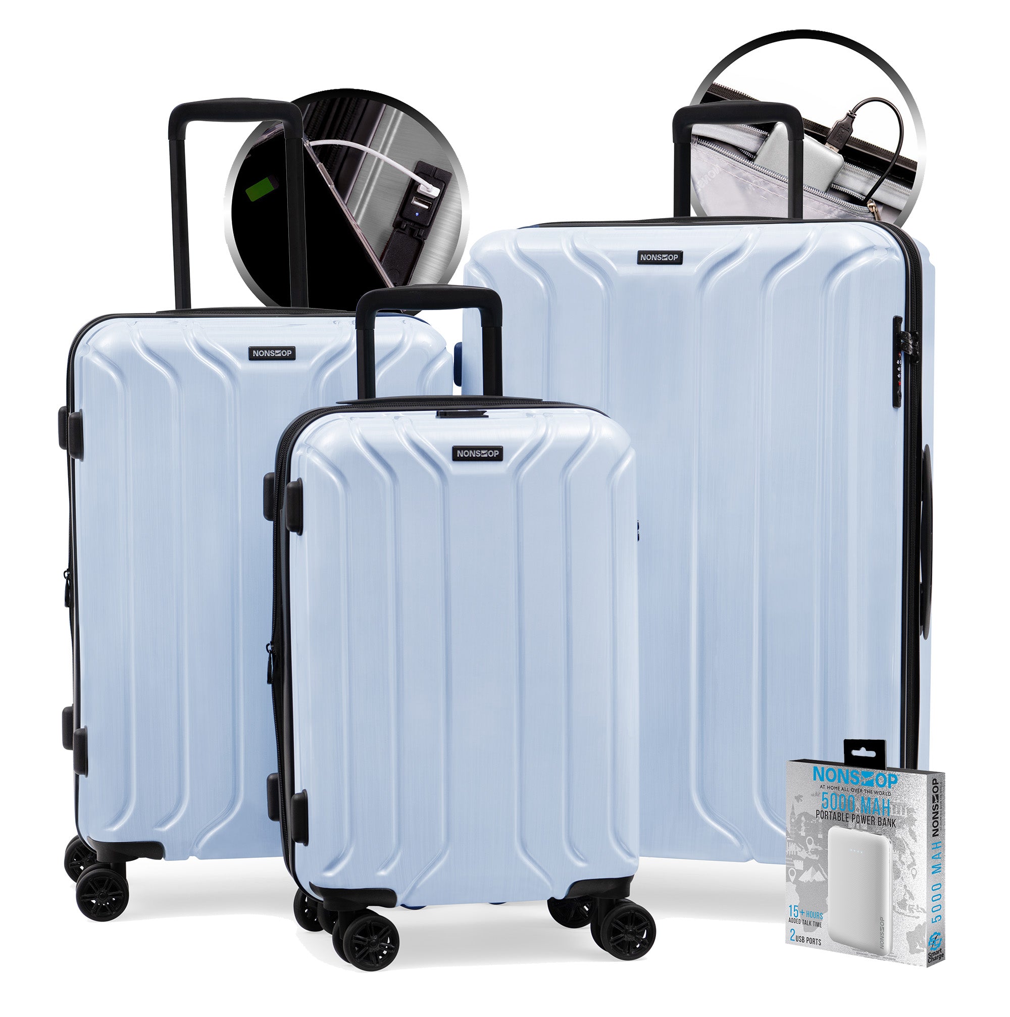 NONSTOP New York Elite Lightweight Expandable 3 Piece spinner 20