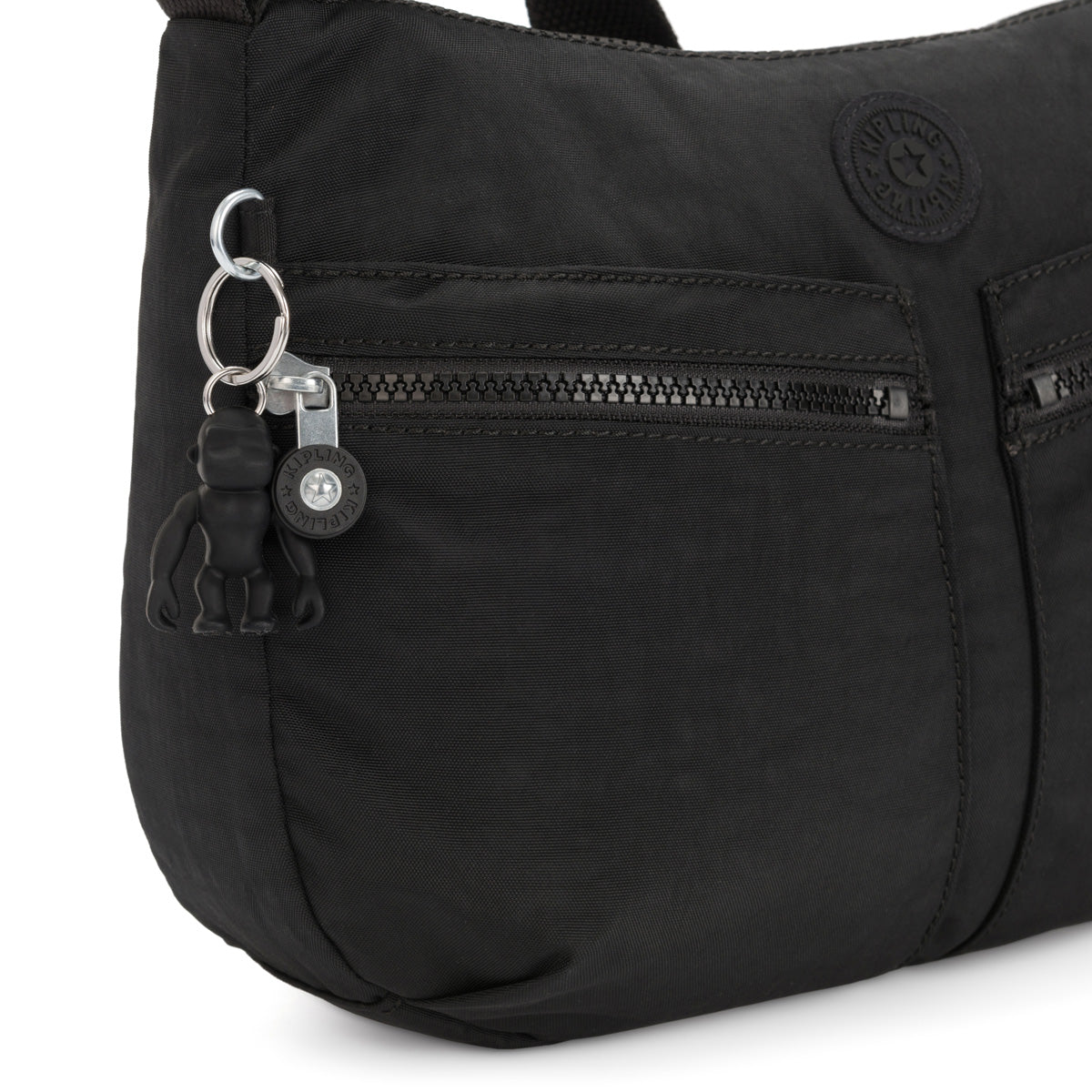 Kipling Abner Crossbody DURABLE Bag Purse BLACK TONAL 8.25x9x1 MONKEY for  sale online | eBay