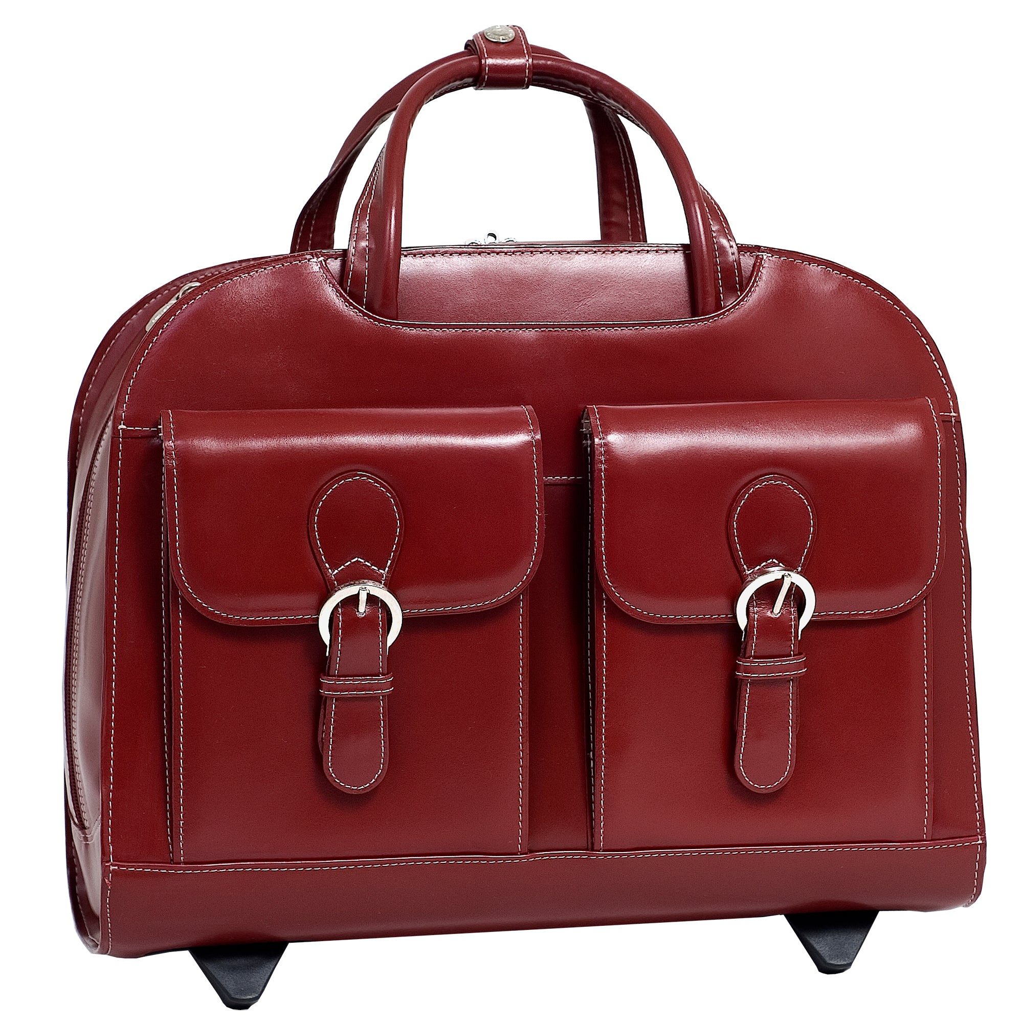 McKlein Davis Ladies' Wheeled Laptop Case - Red