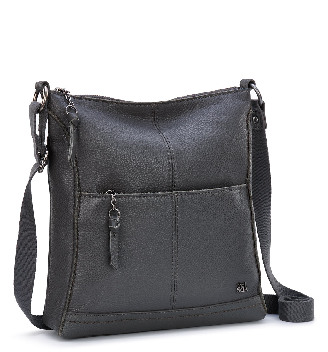 The Sak Linden Leather Crossbody, Black, One Size : Amazon.in: Shoes &  Handbags
