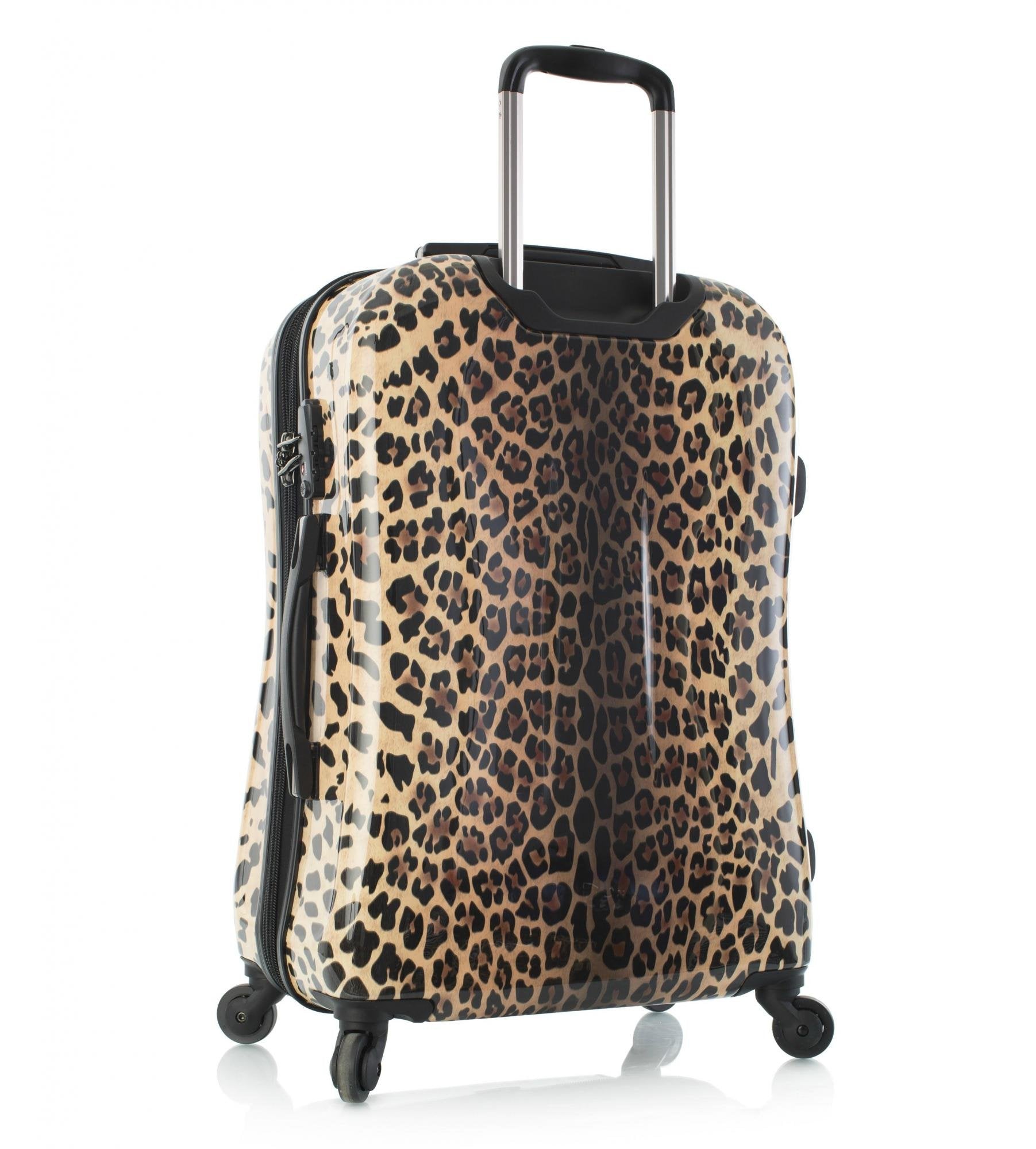 Heys Leopard Fashion Spinner 3 Piece Luggage Set Black