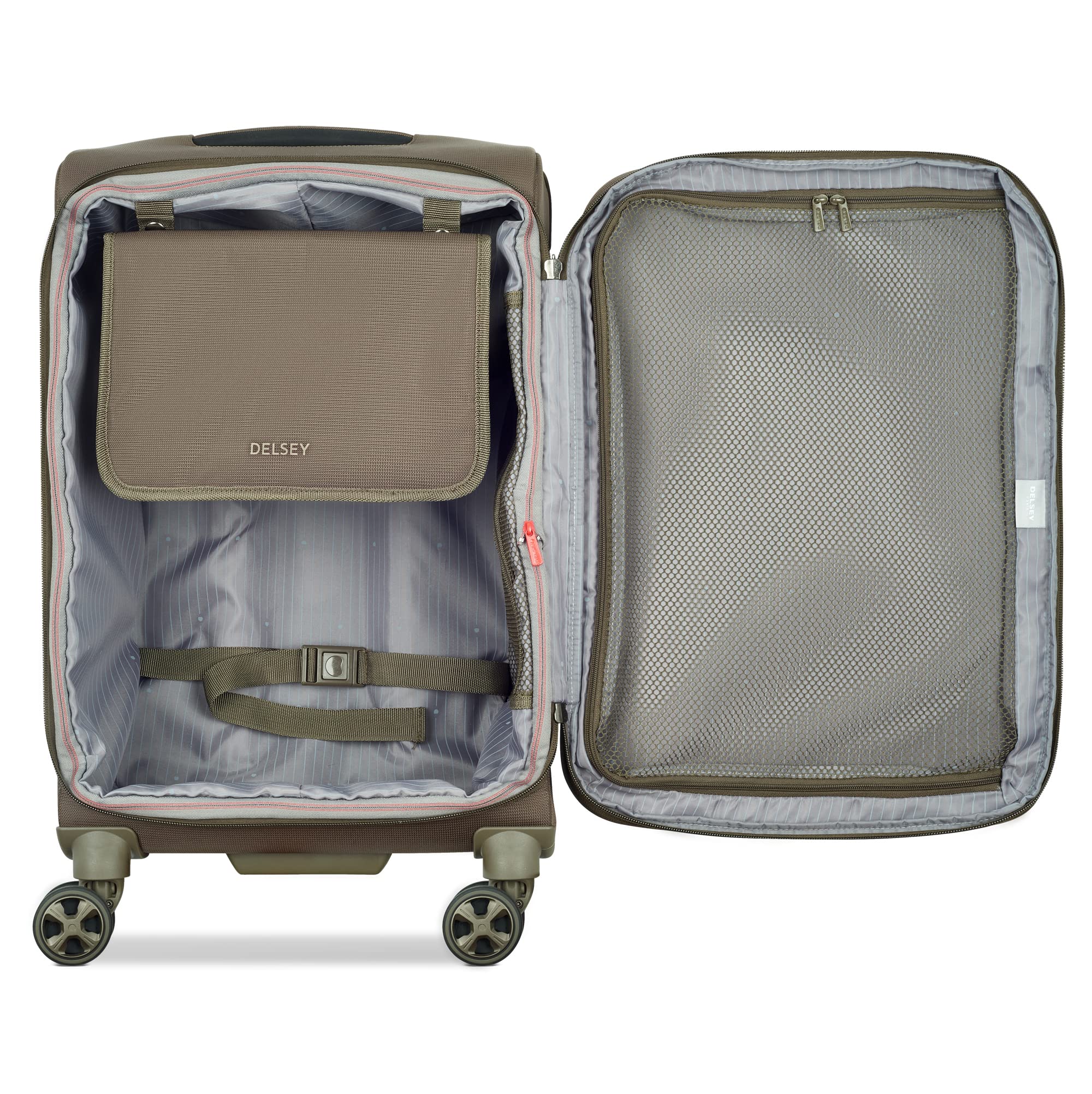 Delsey Paris Helium DLX Softside Expandable Carry On Luggage with Spin –  Luggage Online