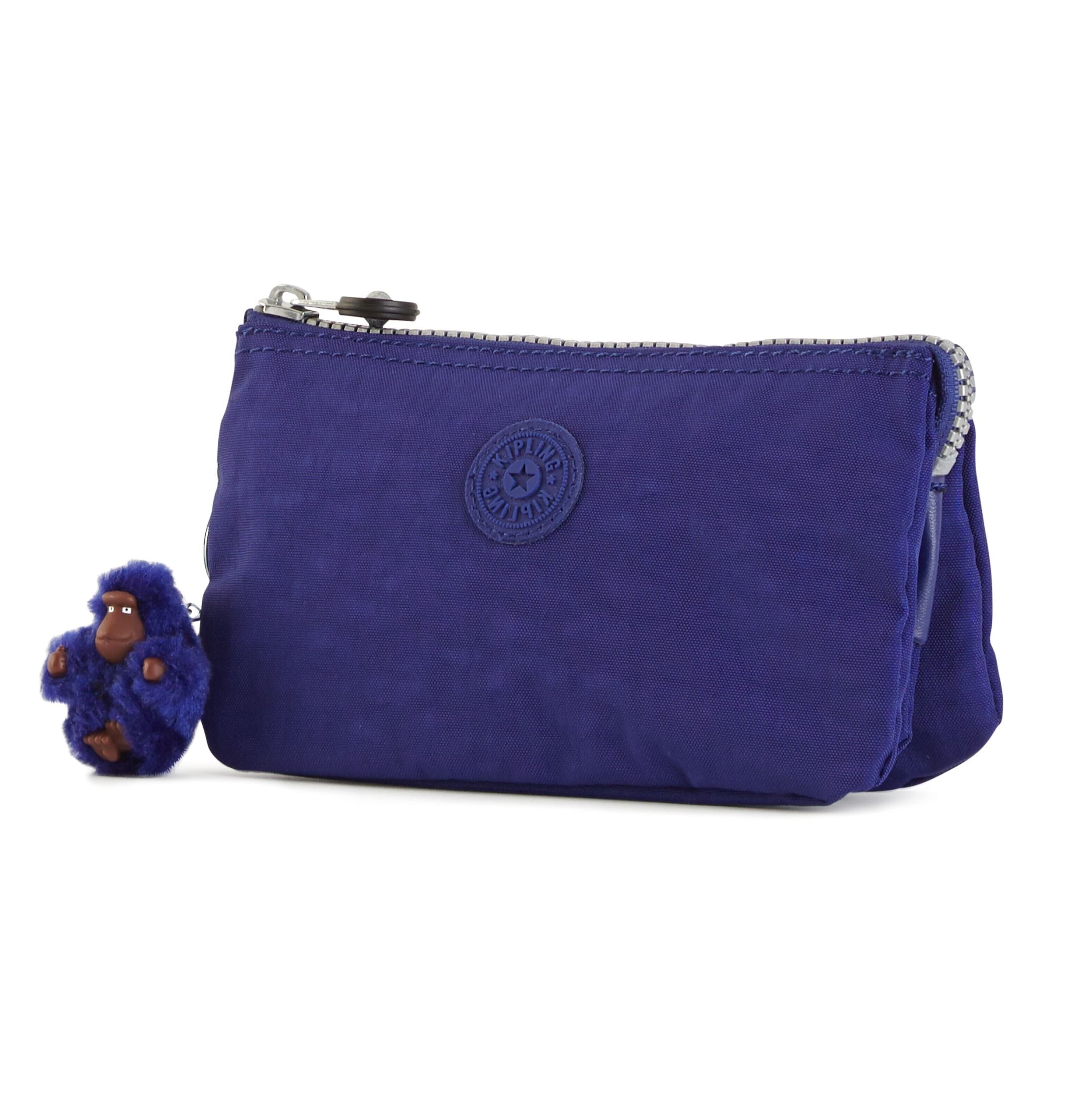 Kipling Creativity XL Cosmetic Pouch/ Wristlet/Cell phone pouch Blue Modern  NWT