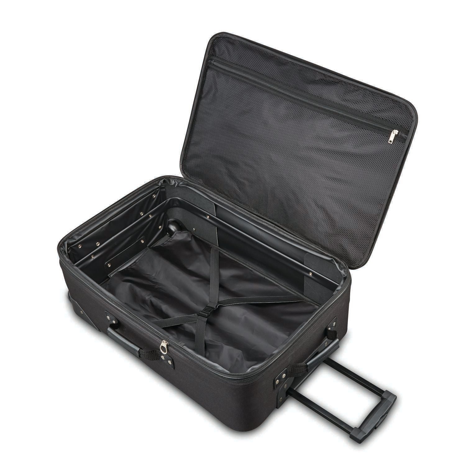 American Tourister Fieldbrook XLT Softside Upright Luggage, Black, 4-Piece  Set (BB/WD/21/25 UP)