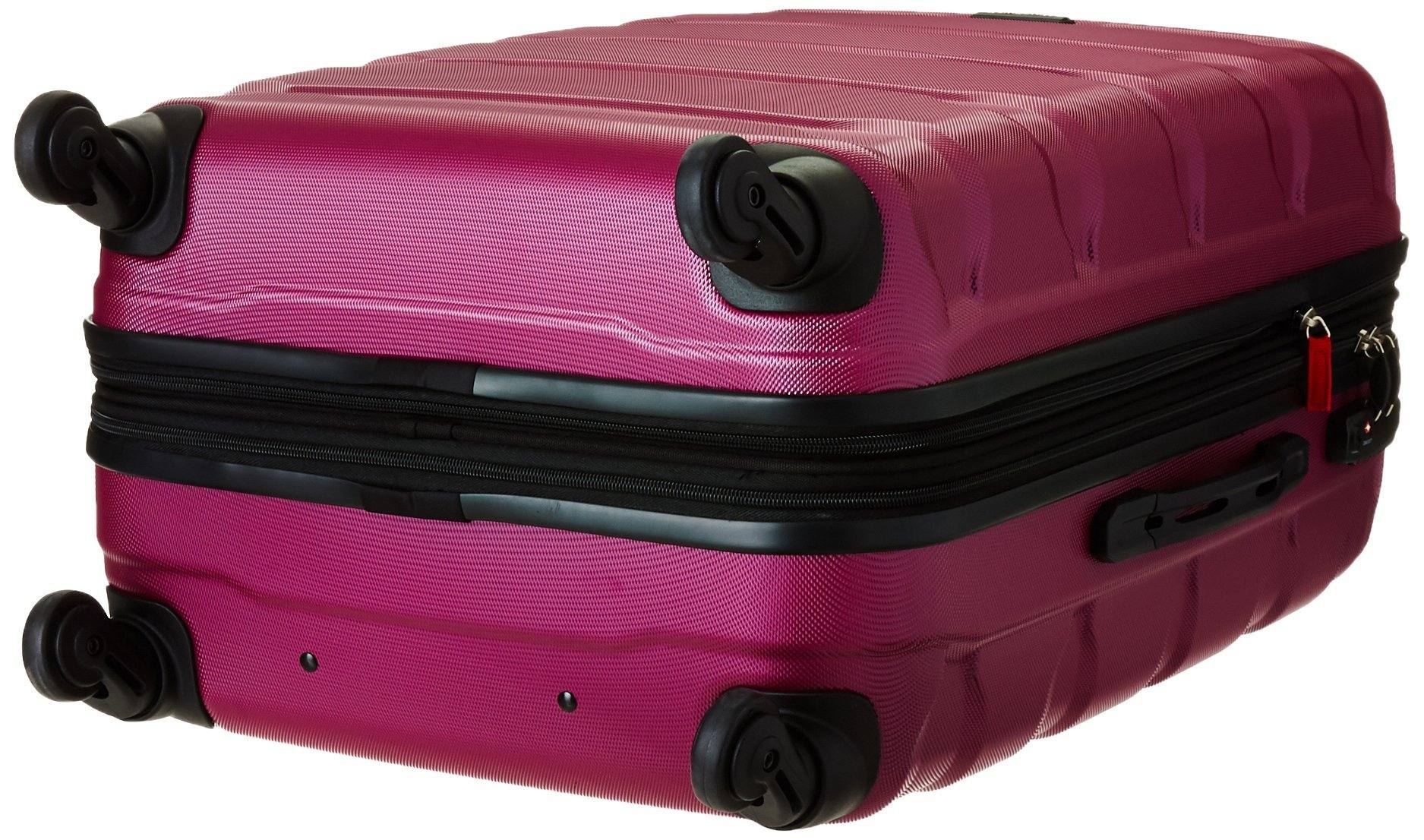 Samsonite pink best sale hard shell luggage